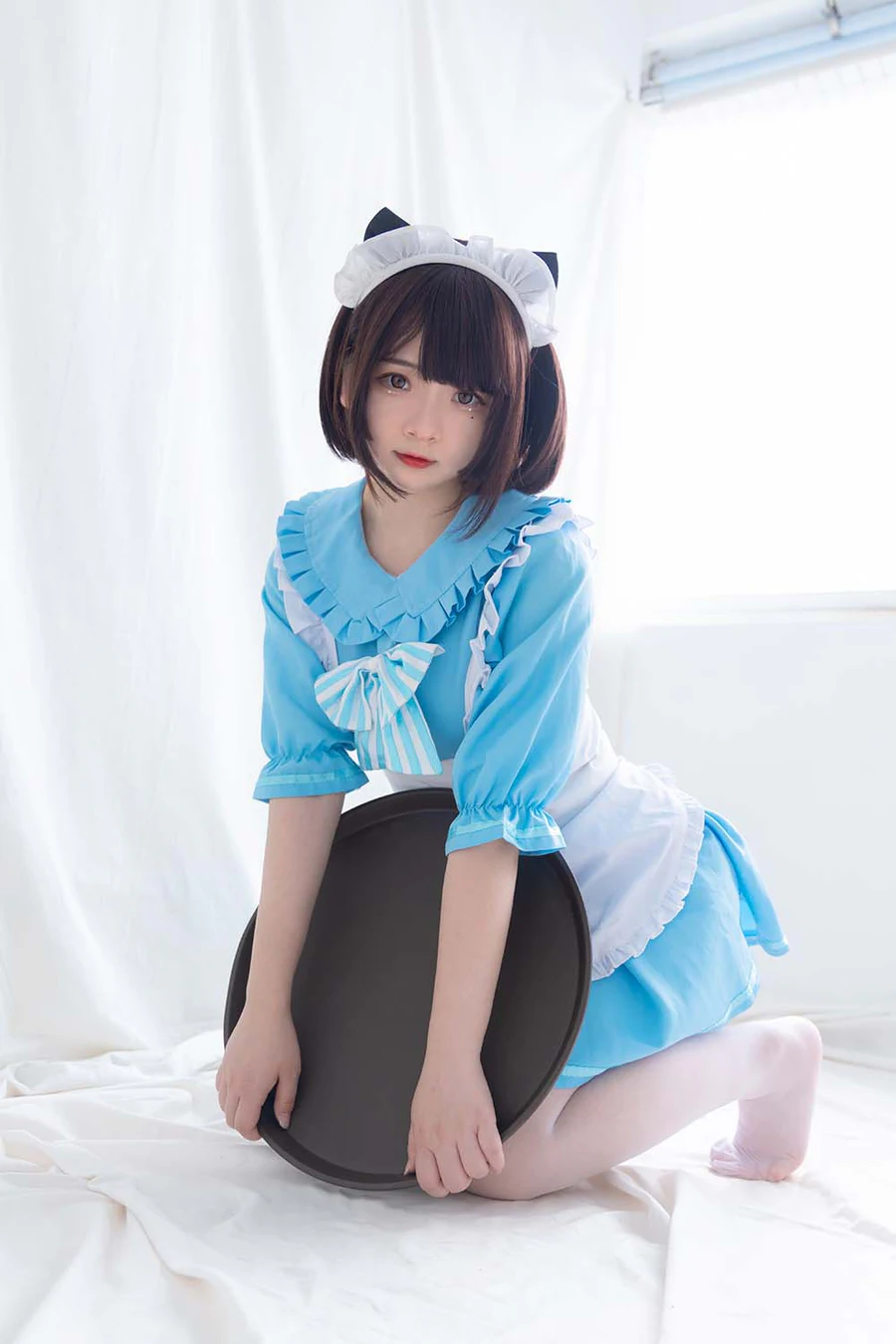 少女秩序 EXVOL.06 蓝白女仆 SNZX少女秩序-第2张