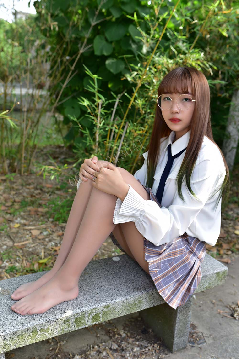 大生模拍 NO.036 小蕊 苏格兰情调小短裙 DSMP大生模拍-第2张