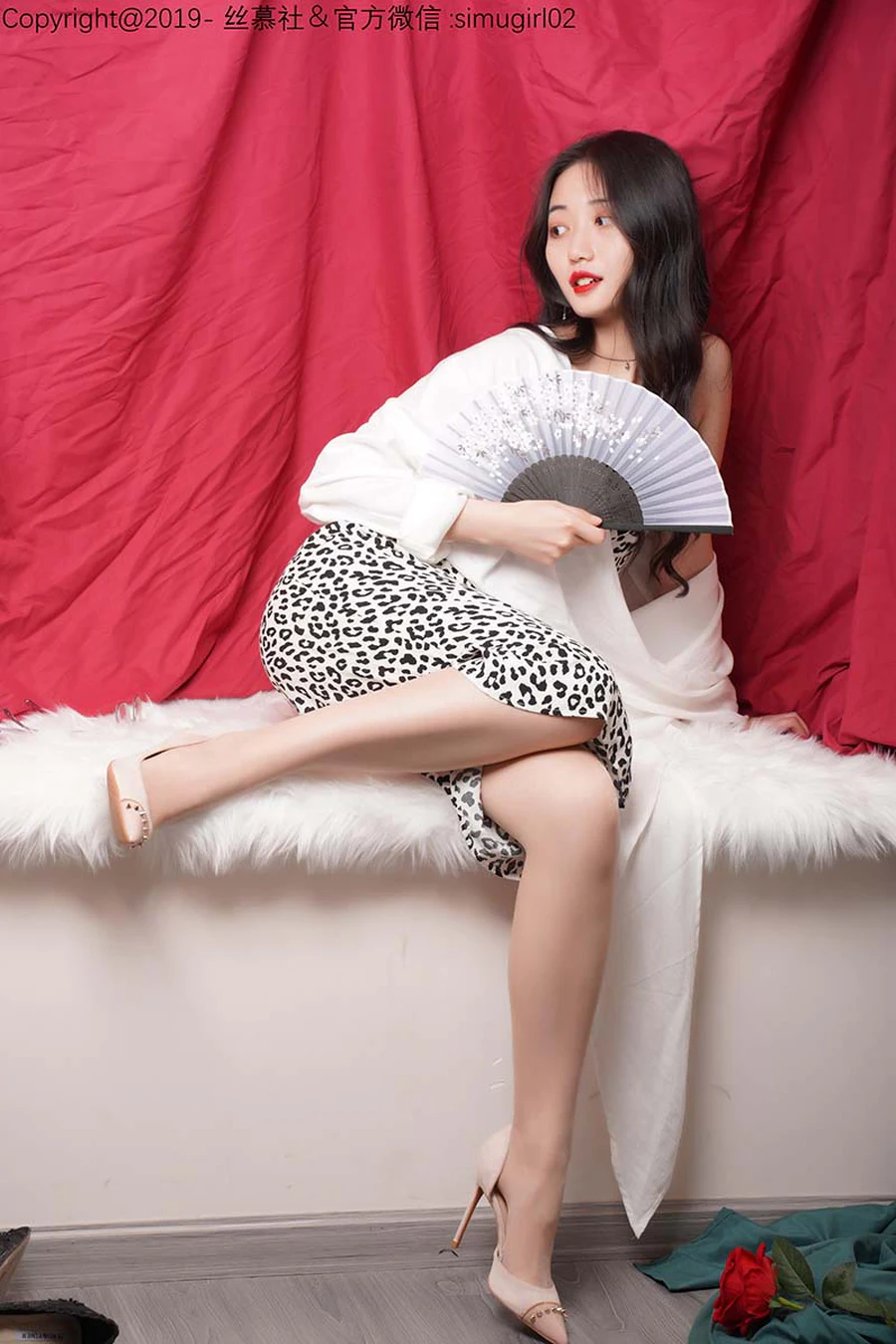 [丝慕GIRL]SM015 双双《双双的豹纹吊带裙》 SM丝慕GIRL-第1张