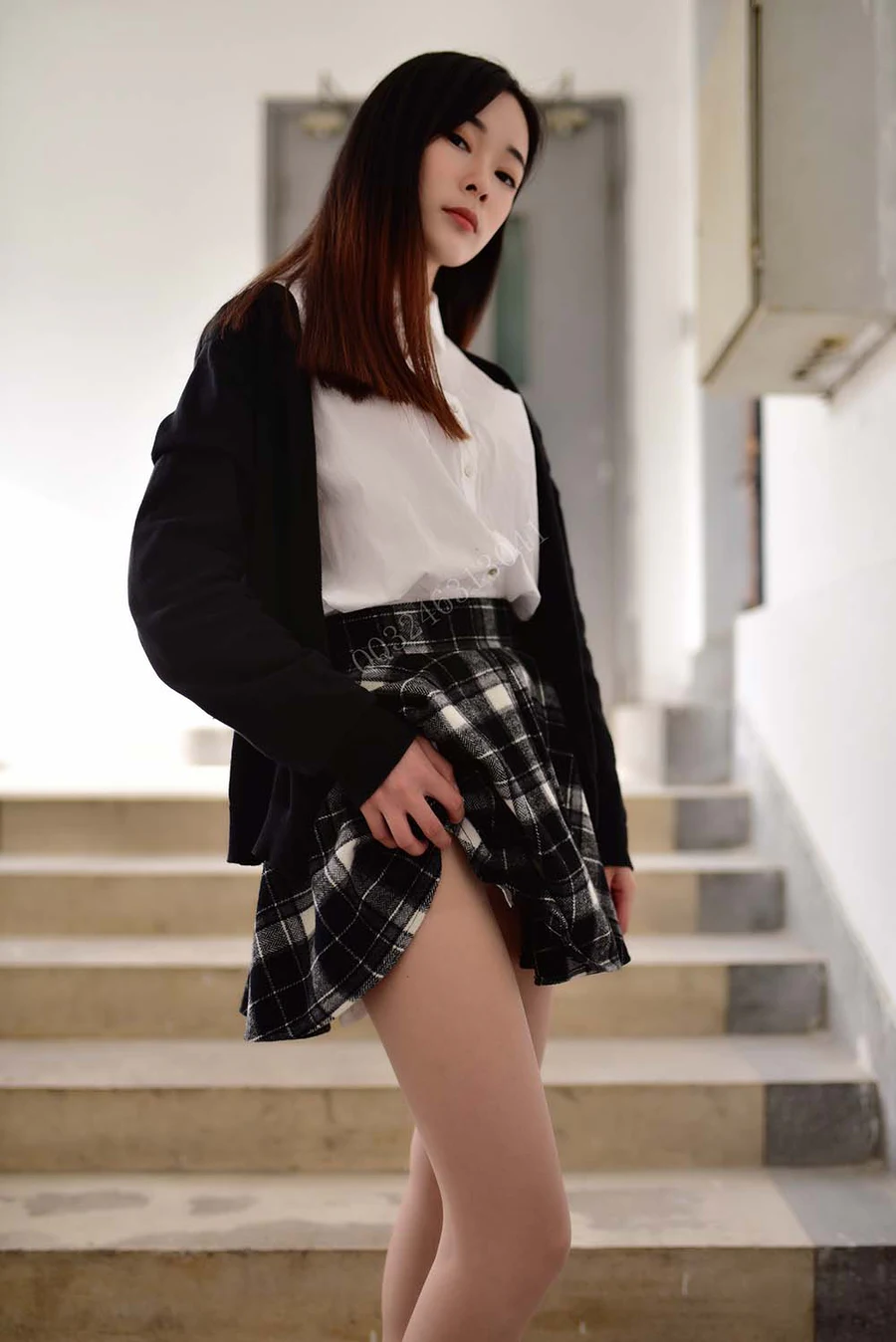 大生模拍 NO.055 婉儿-经典肉丝配黑高 DSMP大生模拍-第1张