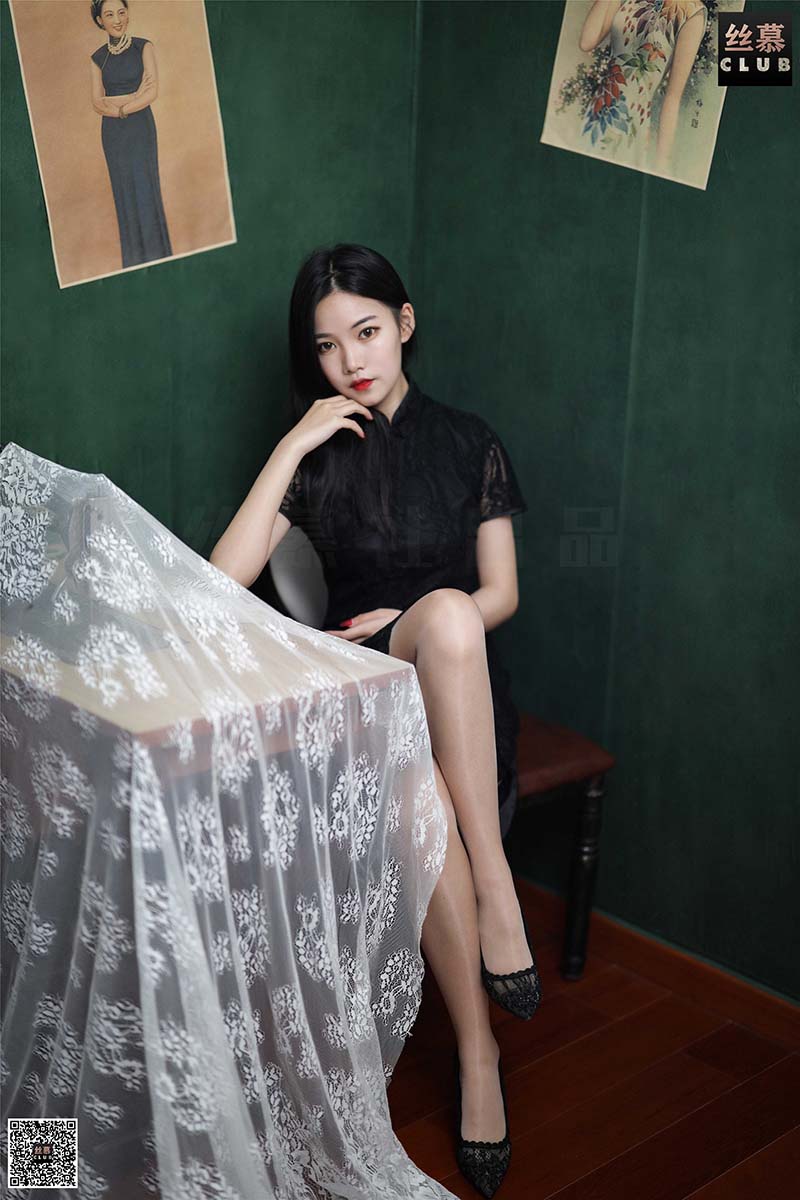 [丝慕GIRL]SM113 天天一元 模特：文欣《文欣的蕾丝旗袍》 SM丝慕GIRL-第1张