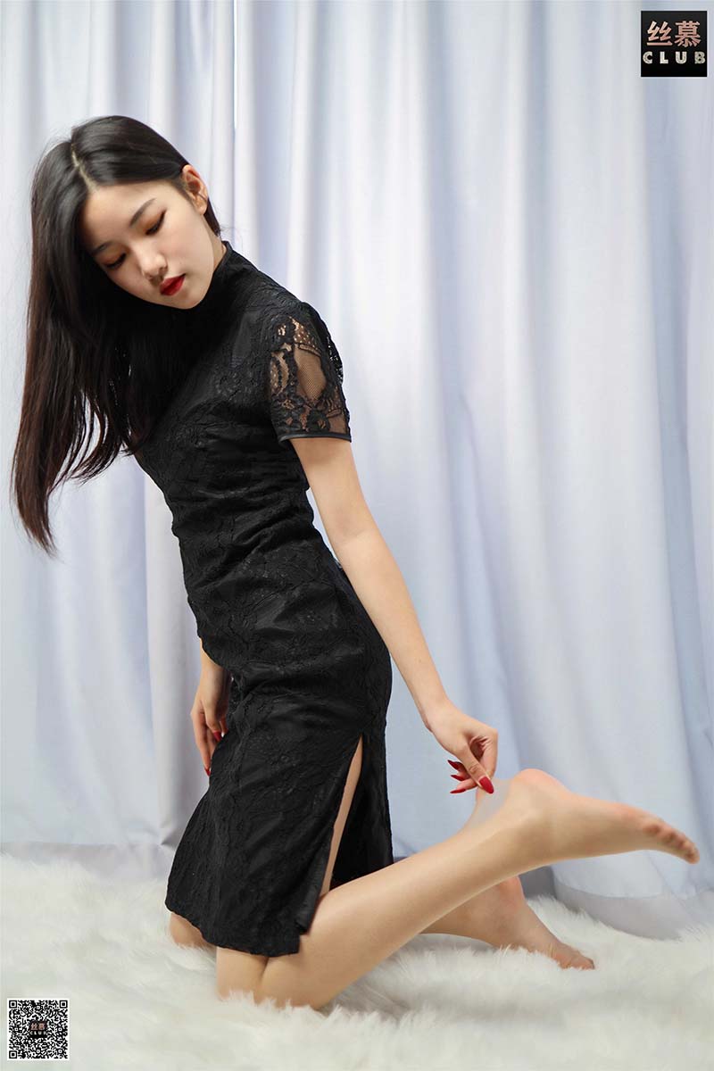 [丝慕GIRL]SM113 天天一元 模特：文欣《文欣的蕾丝旗袍》 SM丝慕GIRL-第2张