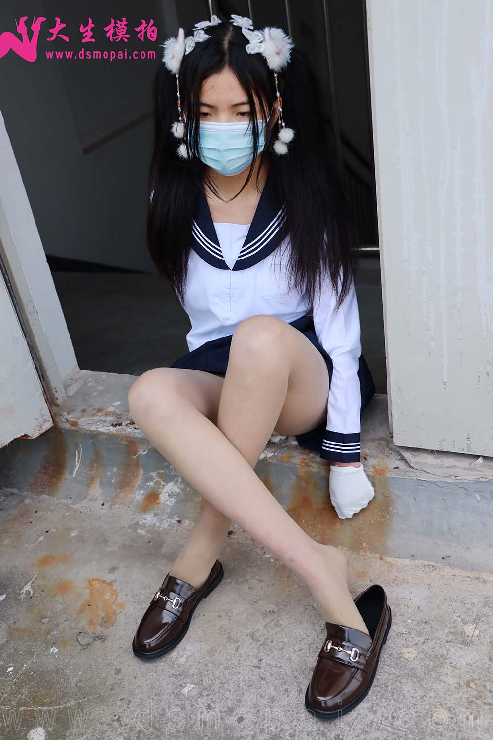 大生模拍 NO.269 梦梦 双马尾JK无内 DSMP大生模拍-第1张