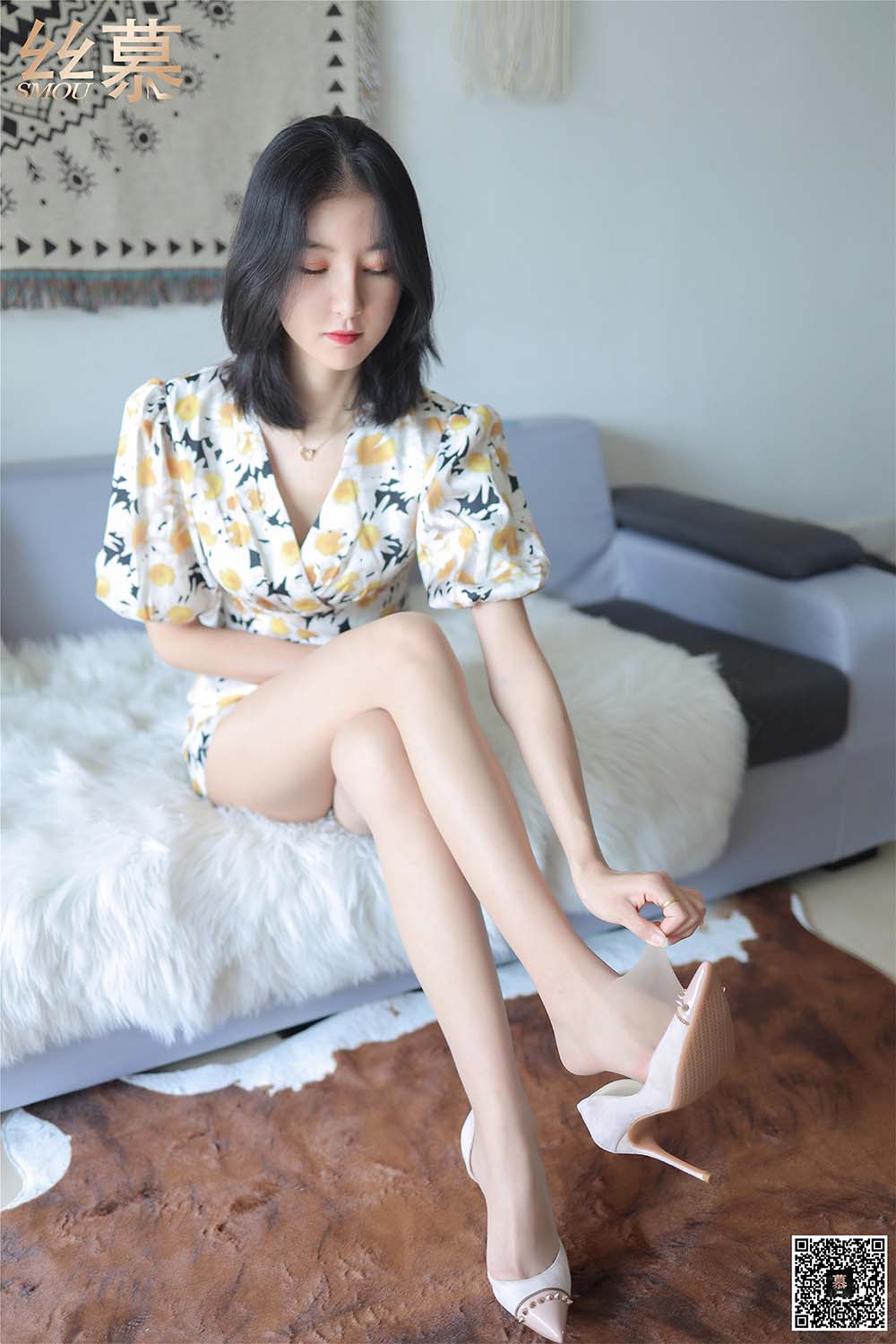 [丝慕GIRL]SM275 天天一元 茗茗《碎花大长腿》 SM丝慕GIRL-第2张