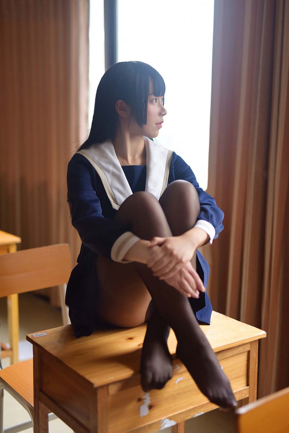 风之领域 NO.128 校服黑丝 FZLY风之领域-第1张
