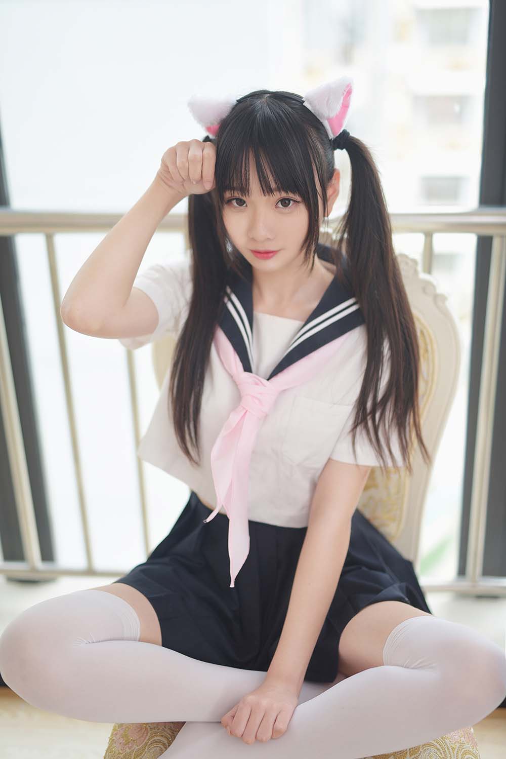 风之领域 NO.161 喵喵校服少女 FZLY风之领域-第1张
