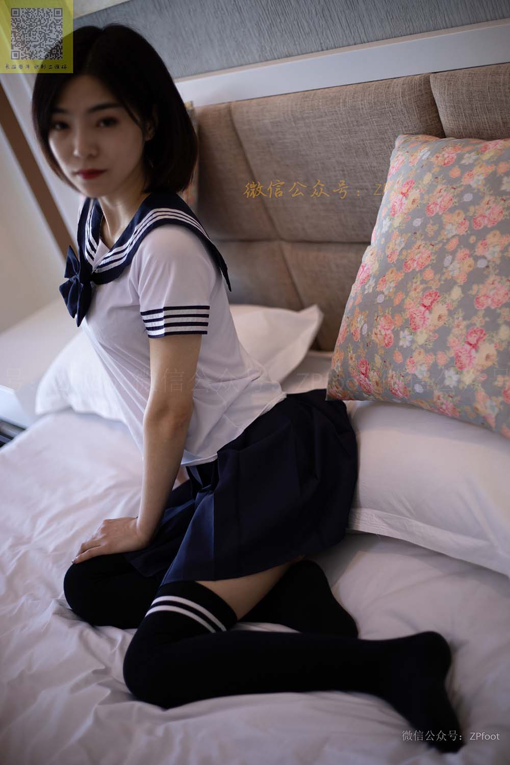 [LSS山茶摄影]NO.118 学妹制服棉袜rosi SCSY山茶摄影-第1张
