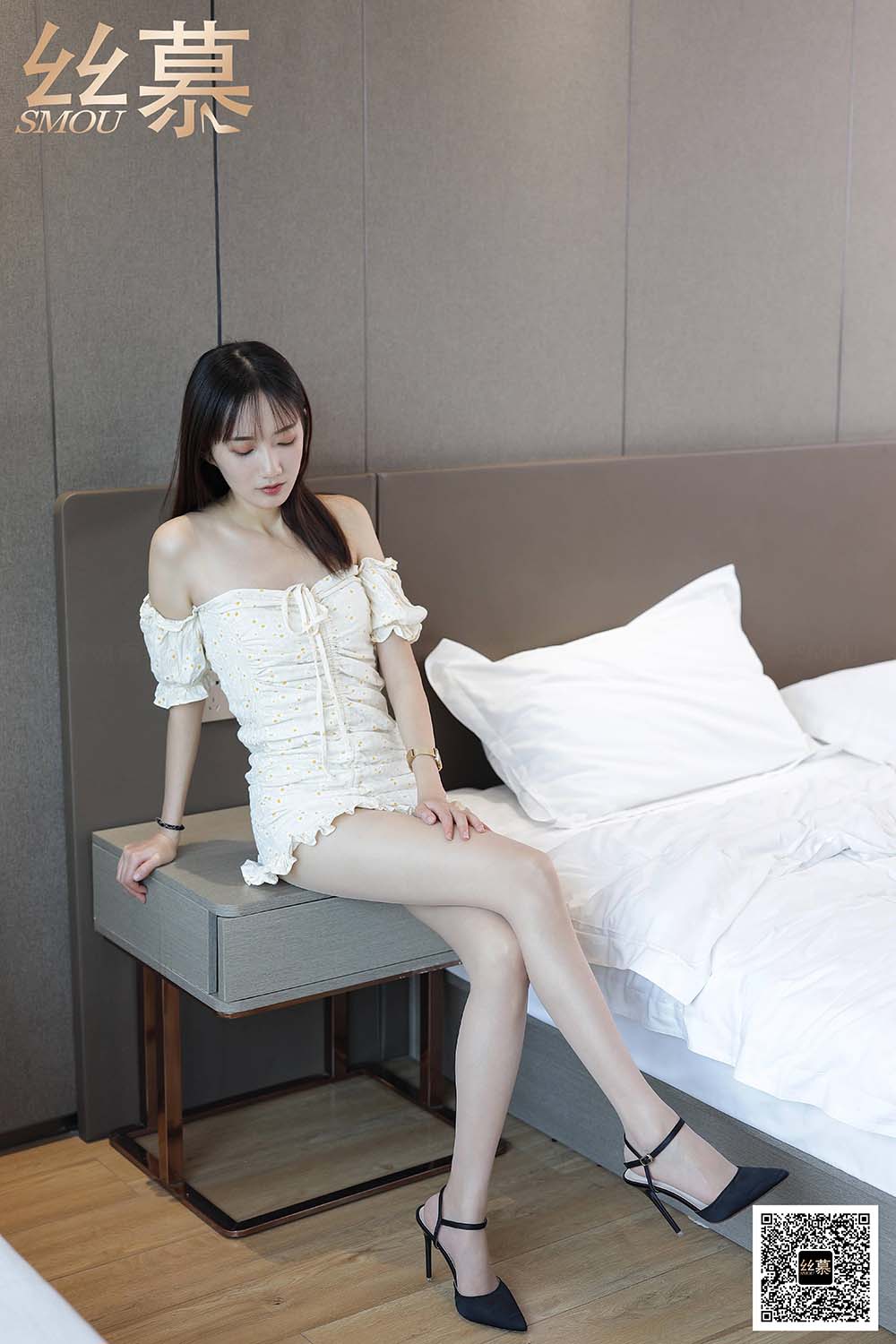 [丝慕GIRL]SM412 天天一元 艳艳《一字肩连衣裙》 SM丝慕GIRL-第2张