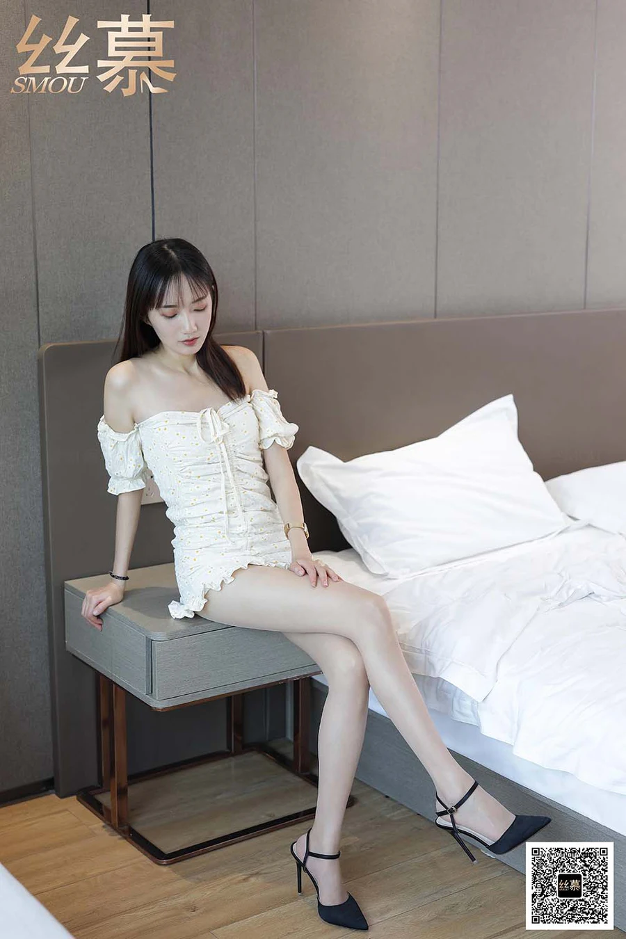 [丝慕GIRL]SM412 天天一元 艳艳《一字肩连衣裙》 SM丝慕GIRL-第2张