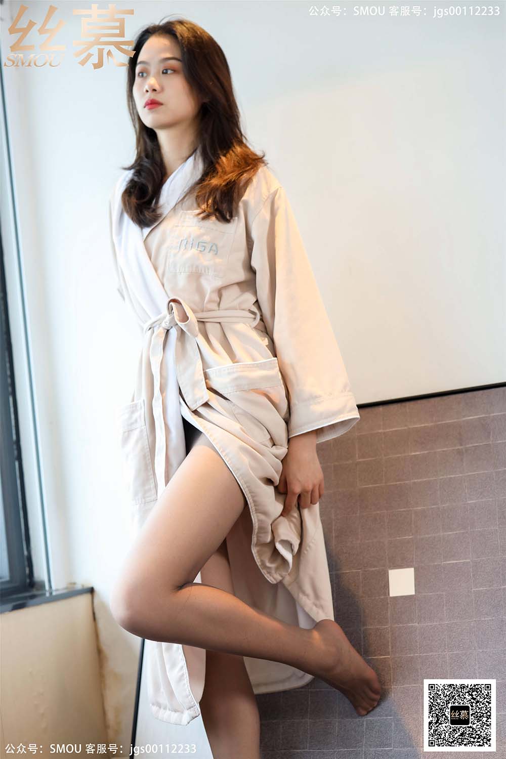 [丝慕GIRL]SM424 天天一元 芝芝《BONAS灰色薄款袜》 SM丝慕GIRL-第2张
