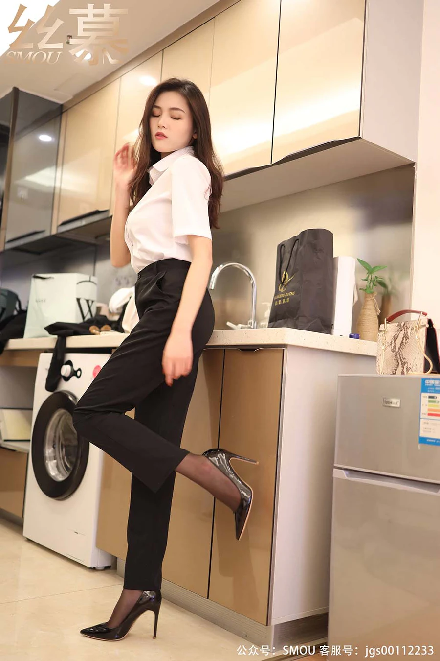 [丝慕GIRL]SM451 天天一元 模特：泡芙《裤里丝小tip》 SM丝慕GIRL-第2张
