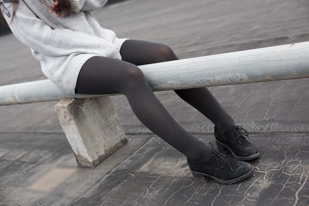 森萝财团写真 BETA-007 楼梯间的黑丝小妹 SLCT森萝财团-第1张