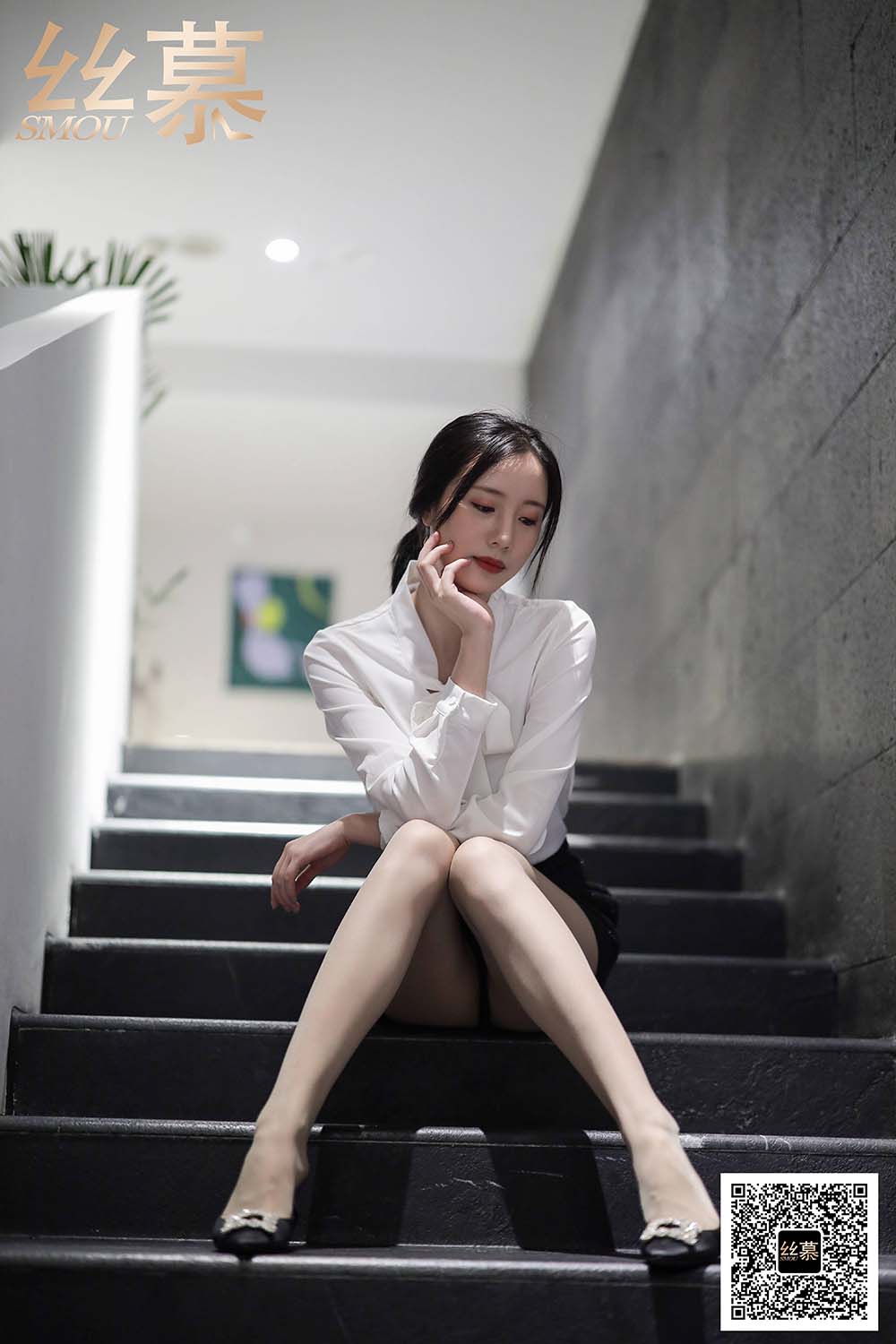 [丝慕GIRL]特写集 TX089 紫宁《平底鞋女神》 SM丝慕GIRL-第2张