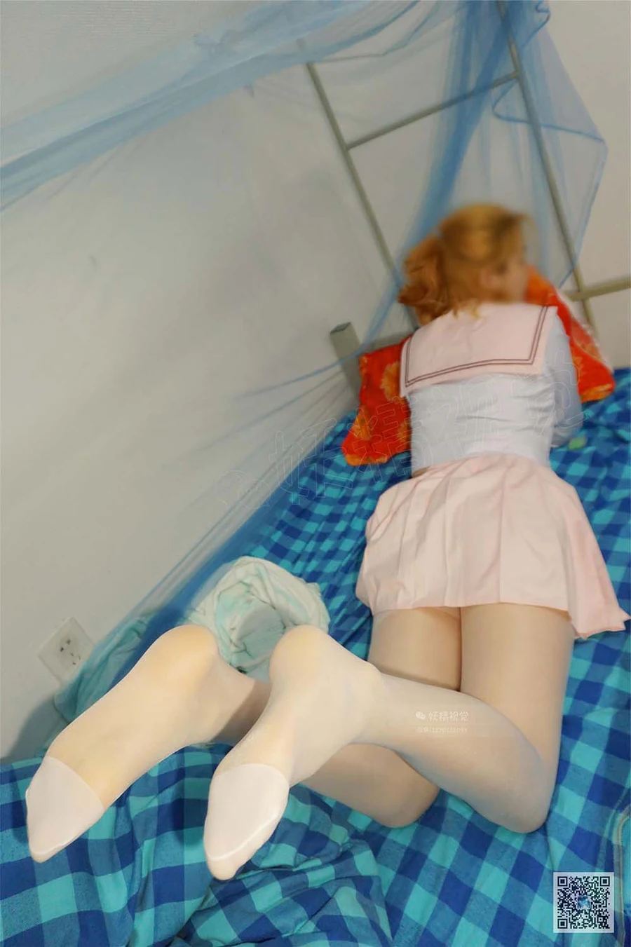 妖精视觉 NO.035 布布 宿舍的丝袜少女 YJSJ妖精视觉-第2张