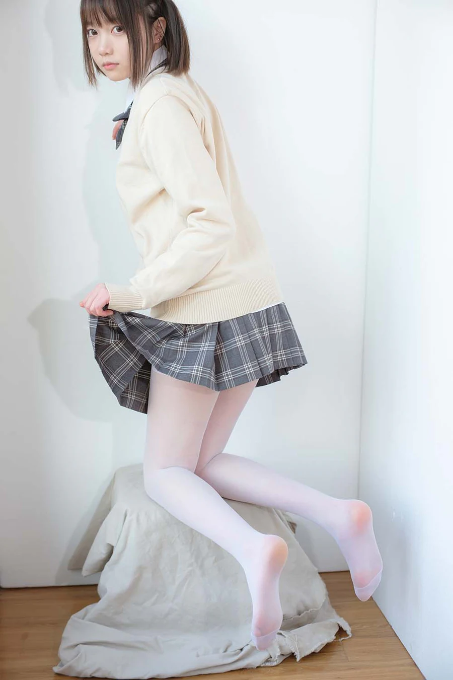 森萝财团写真 X-010-SSR JK校服白丝 SLCT森萝财团-第2张