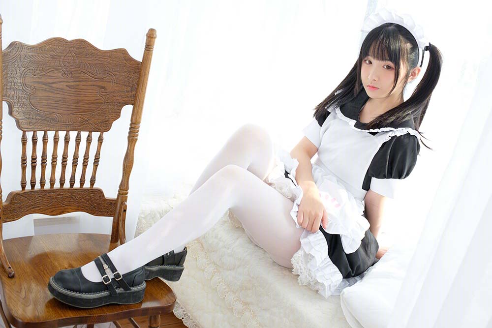 森萝财团写真 SSR-007 女仆的白丝 SLCT森萝财团-第1张