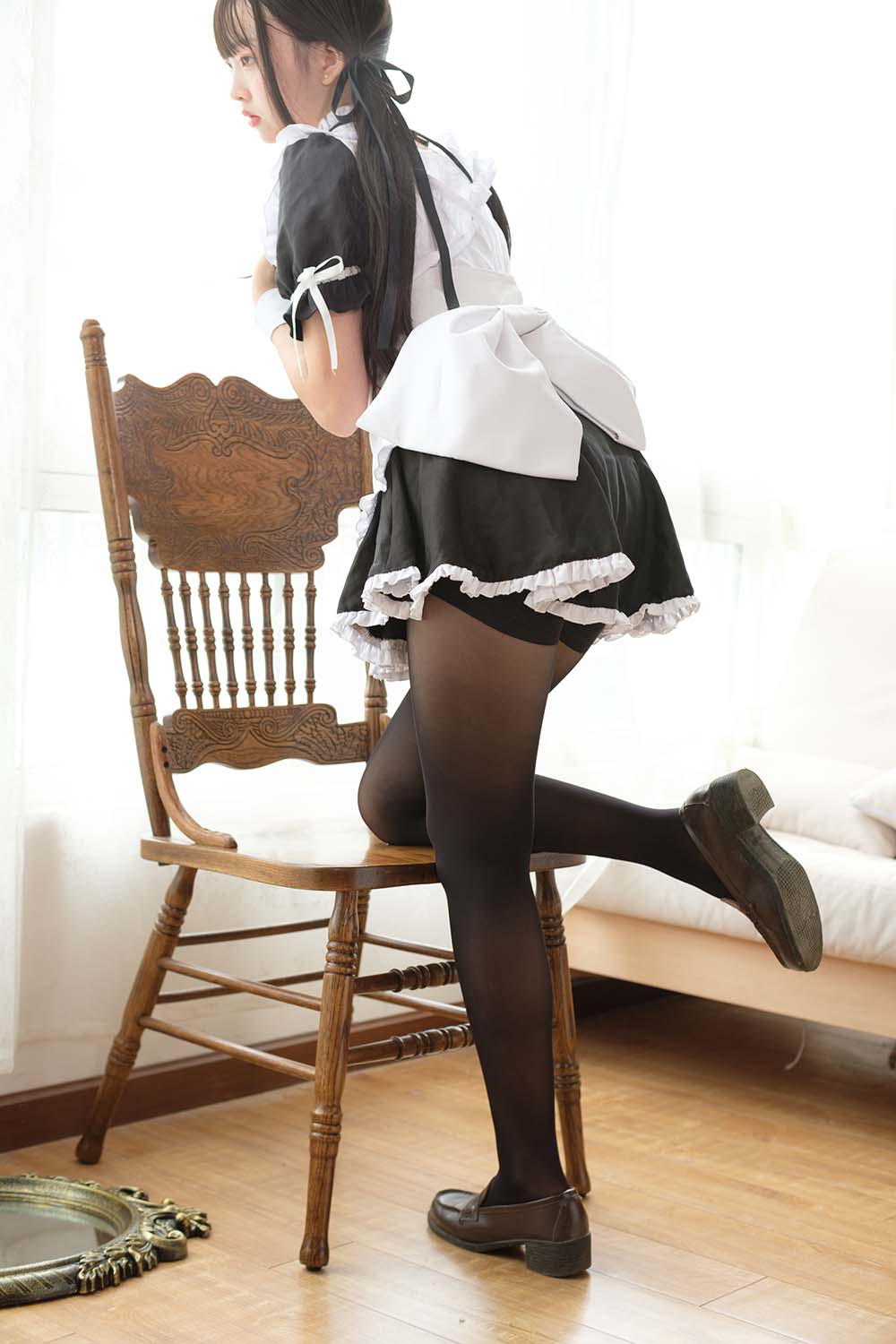 森萝财团写真 X-030 黑丝女仆 SLCT森萝财团-第1张