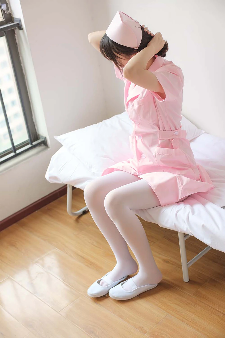 森萝财团写真 X-021 护士妹妹穿白丝 SLCT森萝财团-第1张