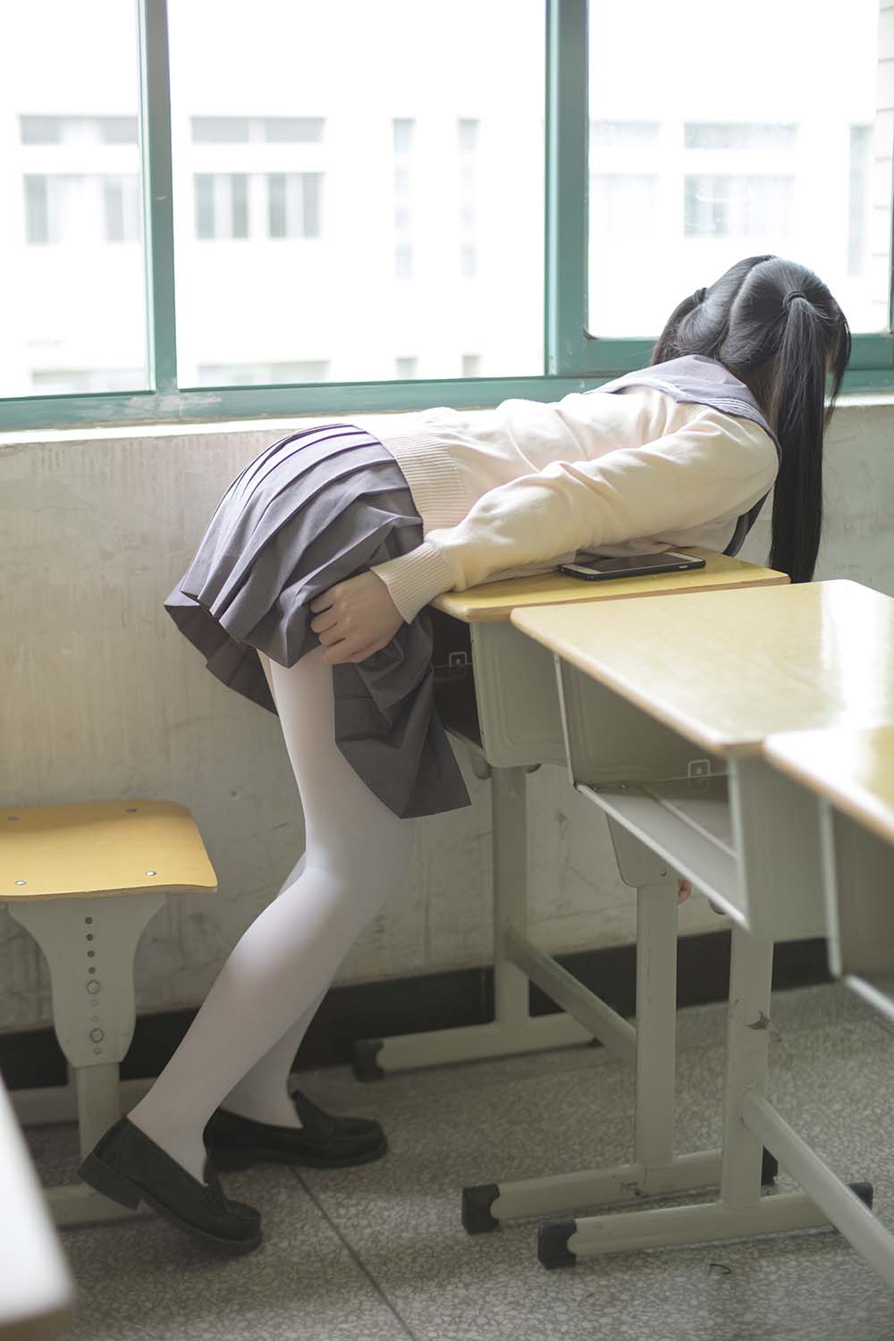森萝财团写真 X-017 JK校服白丝 SLCT森萝财团-第1张