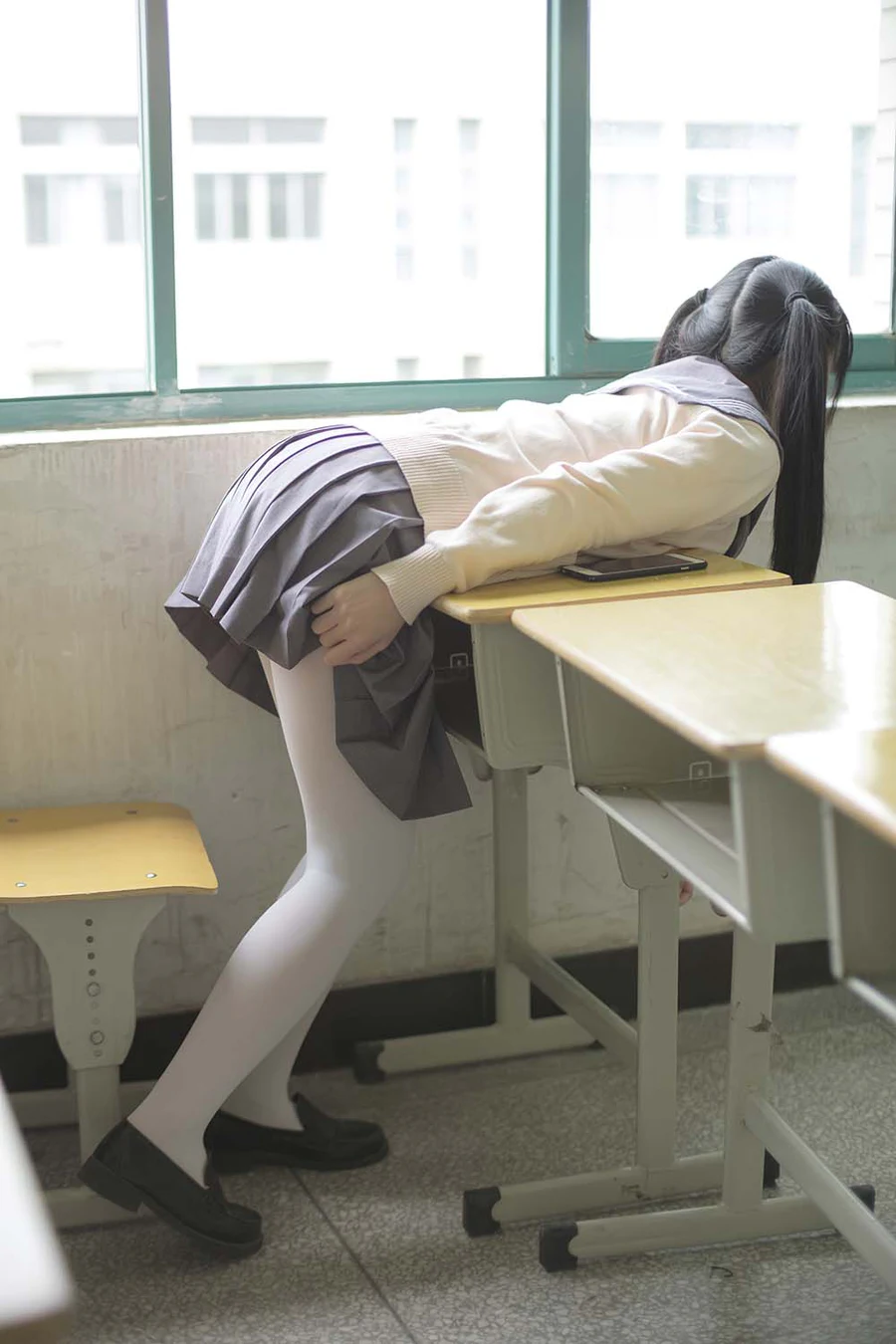 森萝财团写真 X-017 JK校服白丝 SLCT森萝财团-第1张