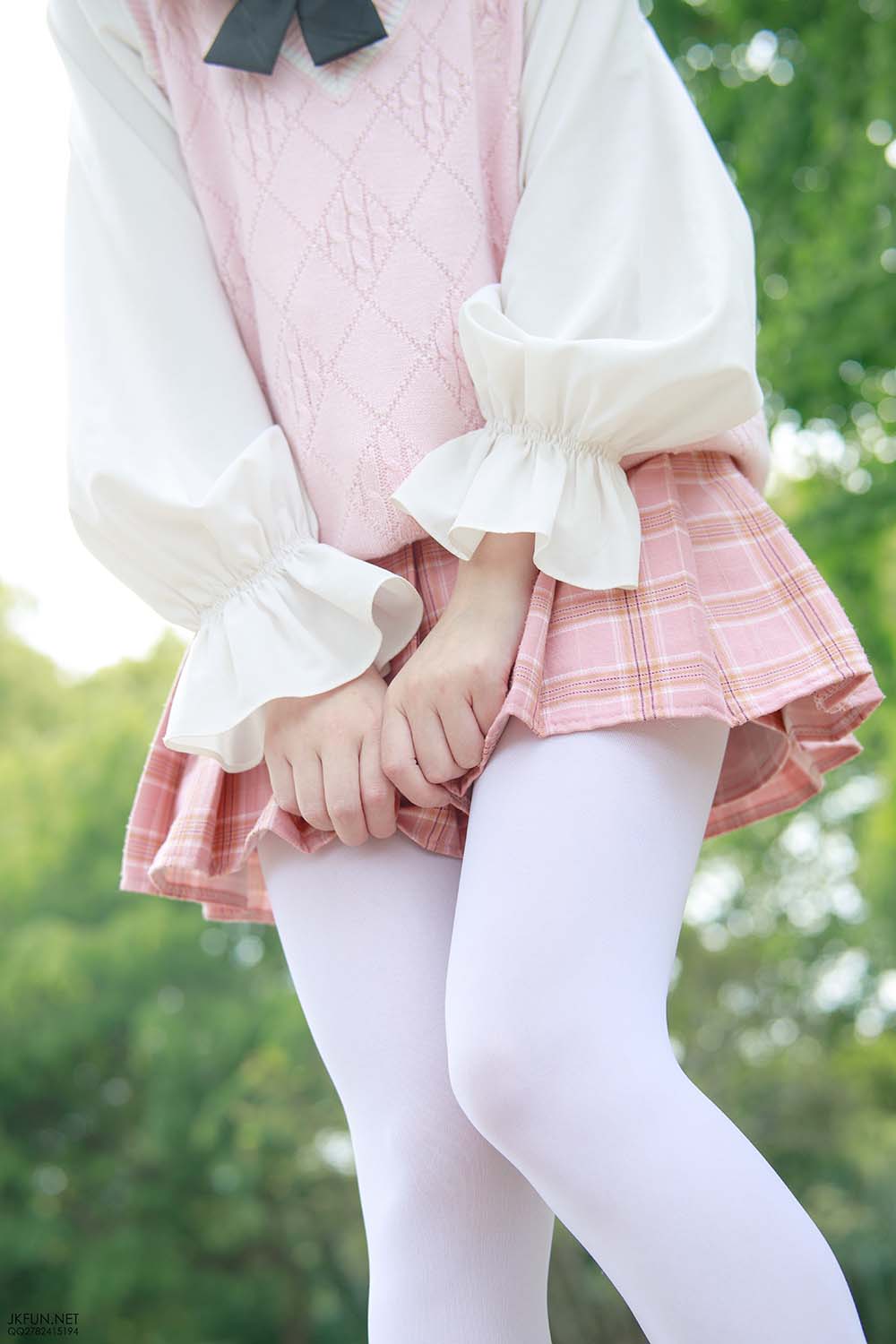 森萝财团写真 JKFUN-007 默陌 80D白丝 SLCT森萝财团-第1张