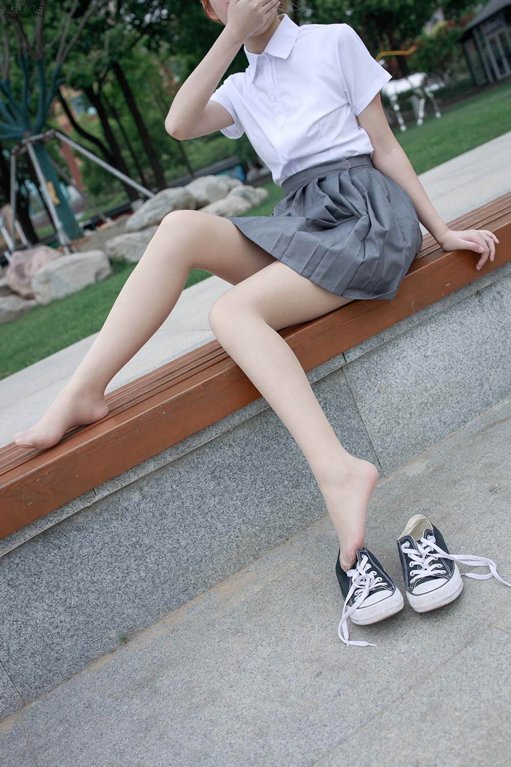 森萝财团写真 JKFUN-005 卉子 10D肉丝 SLCT森萝财团-第1张
