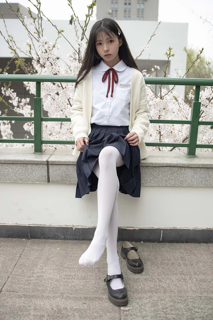 森萝财团写真 JKFUN-001 甜米 纯纯的白丝学妹 SLCT森萝财团-第2张