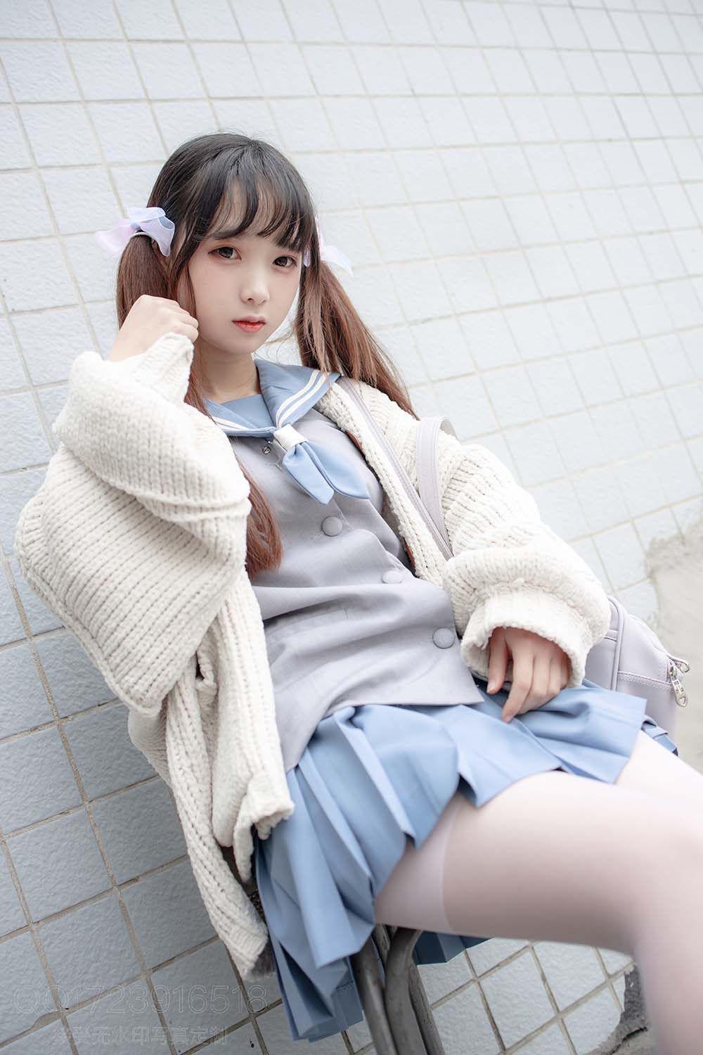 森萝财团写真 X-061 80D薄白丝 SLCT森萝财团-第1张