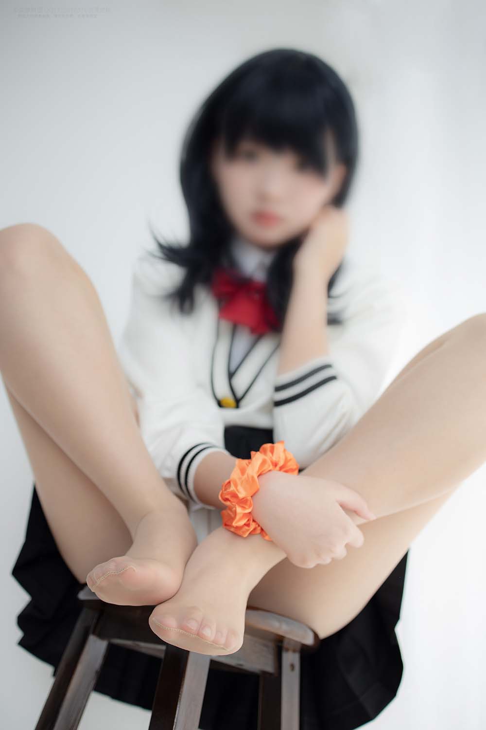 森萝财团写真 X-055 20D肉丝短棉袜踩物 SLCT森萝财团-第2张