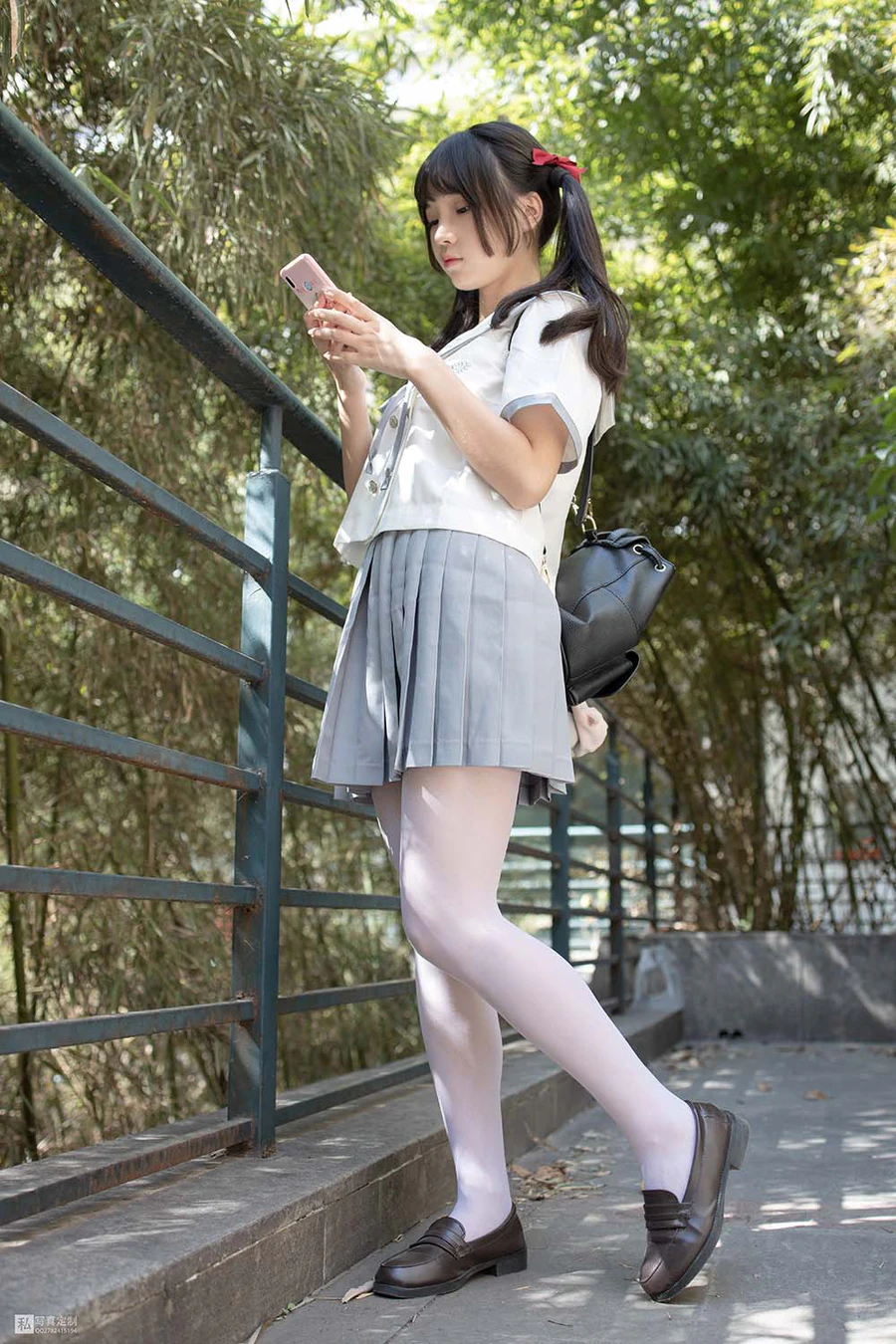 森萝财团写真 JKFUN-028 抑郁湖边与绝望天台 15D白丝 默陌 SLCT森萝财团-第1张