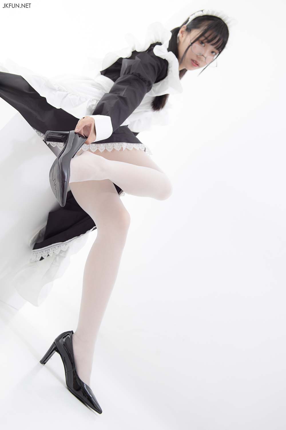 森萝财团写真 JKFUN-017 15D超薄白丝 小梓 SLCT森萝财团-第1张