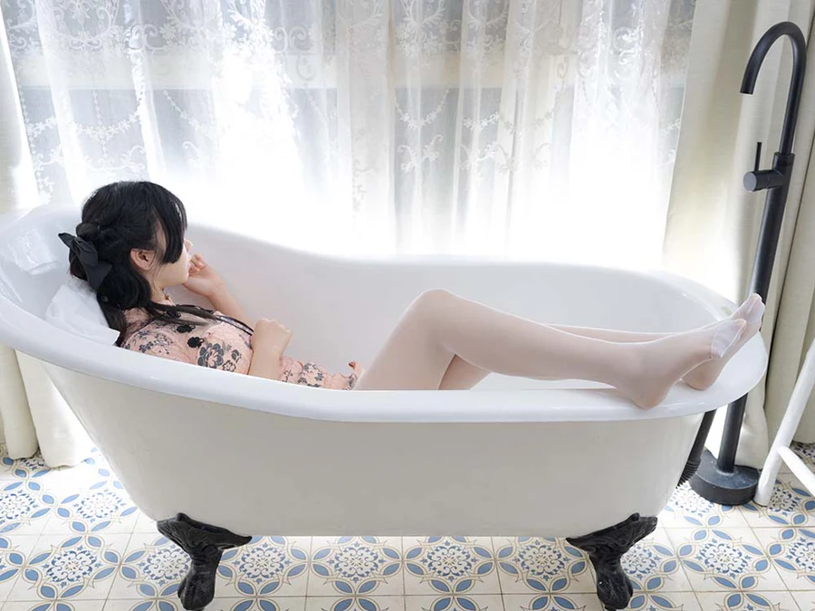 森萝财团写真 月下006 小夜 白丝 15D 超薄 SLCT森萝财团-第1张