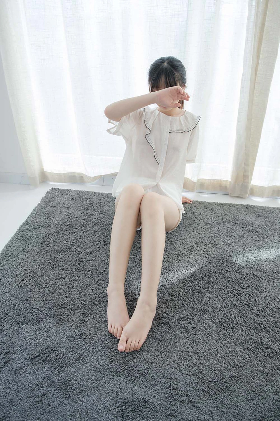 森萝财团写真 月下004 小夜 白丝 80D SLCT森萝财团-第1张
