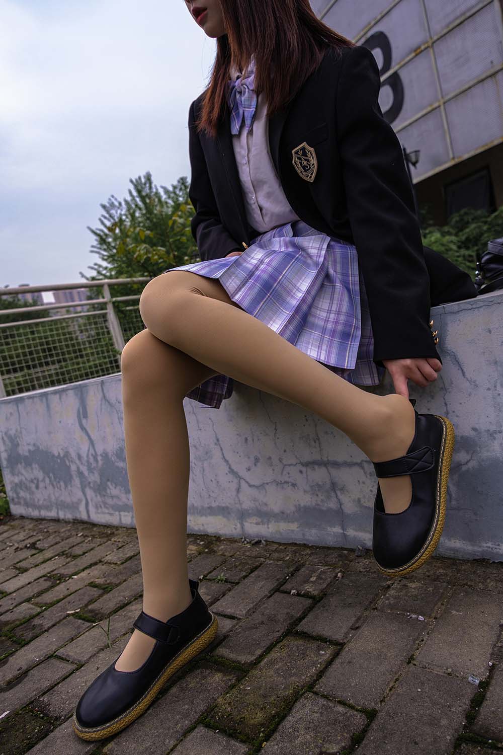 森萝财团写真 月下001 小夜 肉丝 300D 真空 SLCT森萝财团-第2张