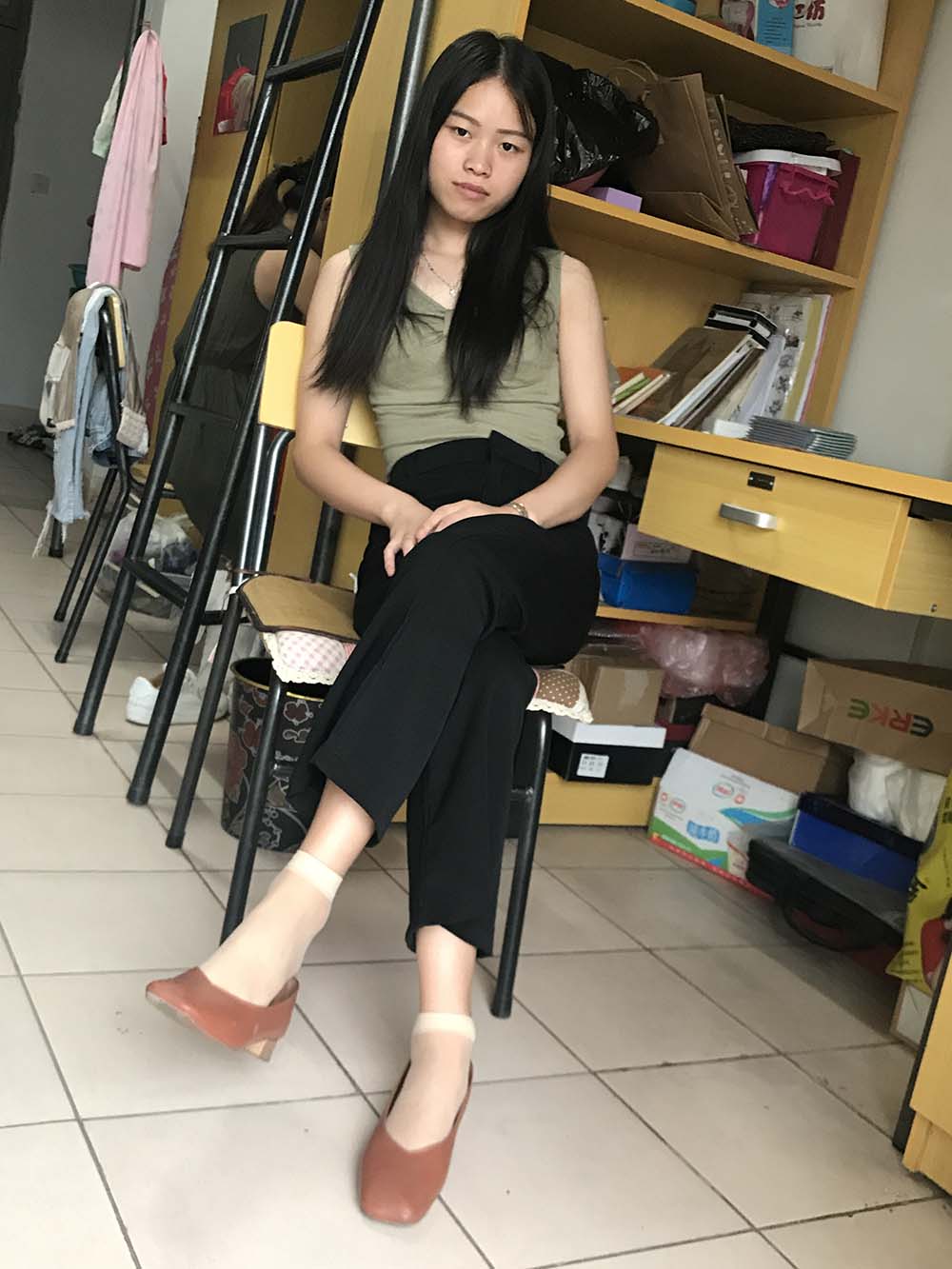 学妹校园寝室短丝系列023期 林丽雯 XMXYDS学妹校园短丝-第1张
