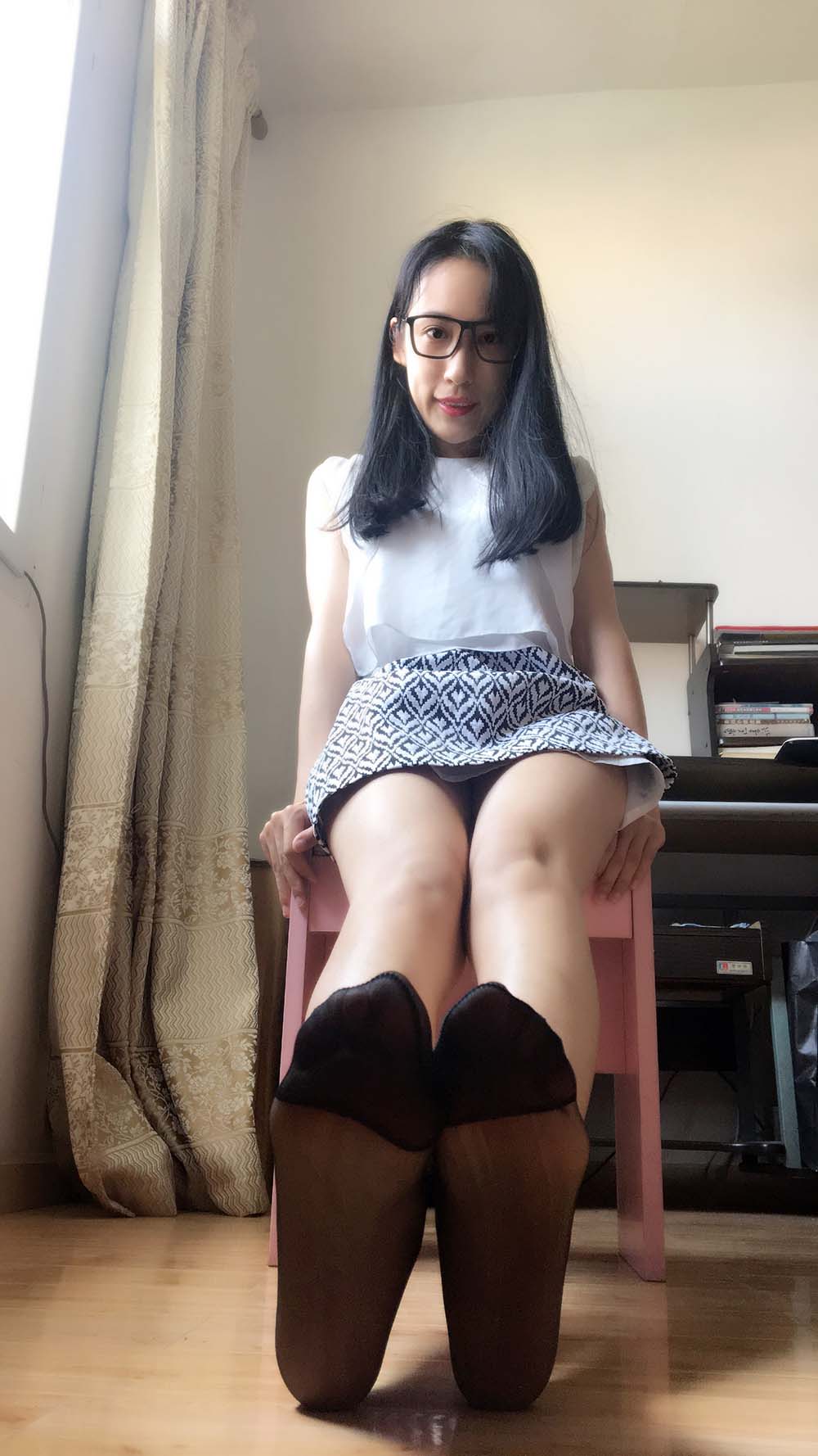 学妹校园寝室短丝系列008期 蕾蕾 XMXYDS学妹校园短丝-第1张