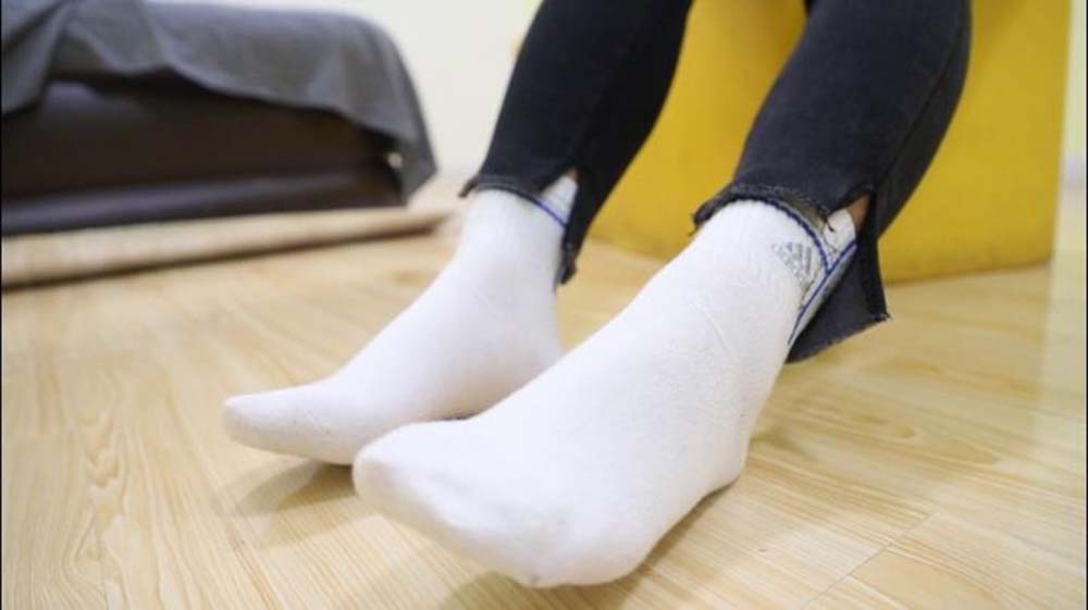 [誉铭传媒]袜足摄影 2019年 NO.028 白棉袜 YMCM誉铭传媒-第1张