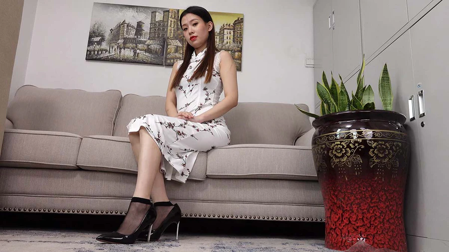 A&F NO.182 美女旗袍短丝高跟裸足 AF-第1张