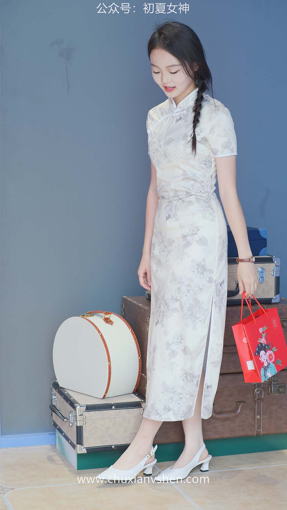 初夏女神 NO.054 双双 旗袍少女 CXNS初夏女神-第1张