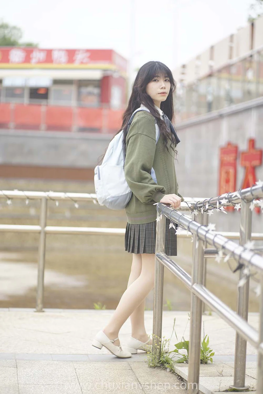 初夏女神 NO.038 欢欢 新晋学妹-学妹的一天 CXNS初夏女神-第1张