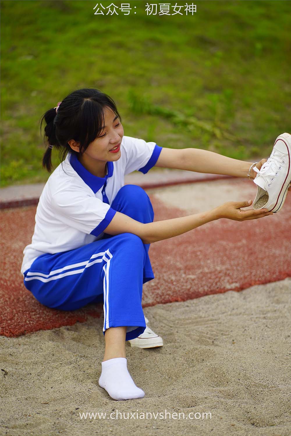 初夏女神 NO.037 点点 跳远运动 CXNS初夏女神-第1张