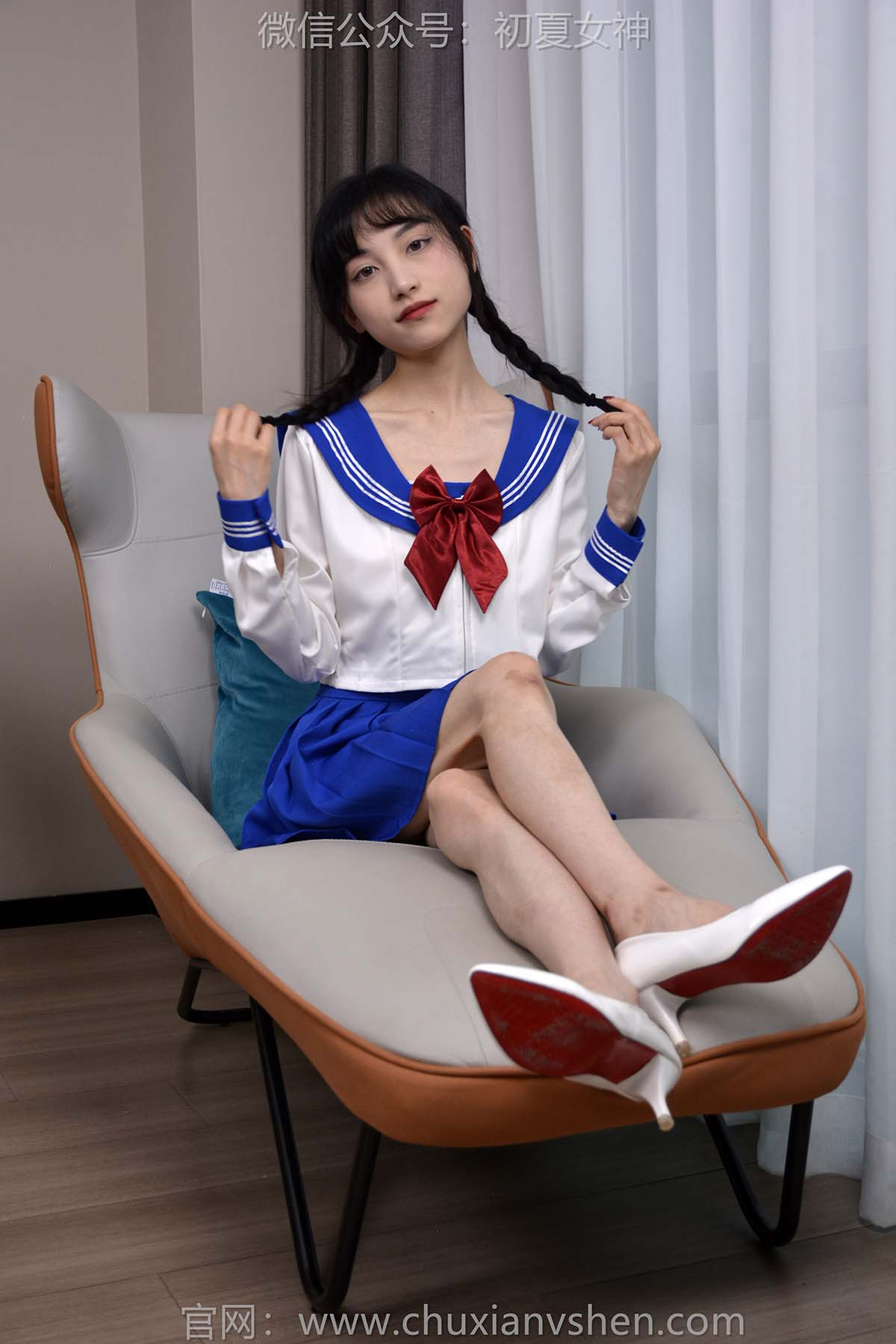 初夏女神 NO.154 柒柒 蓝色妖姬 CXNS初夏女神-第1张