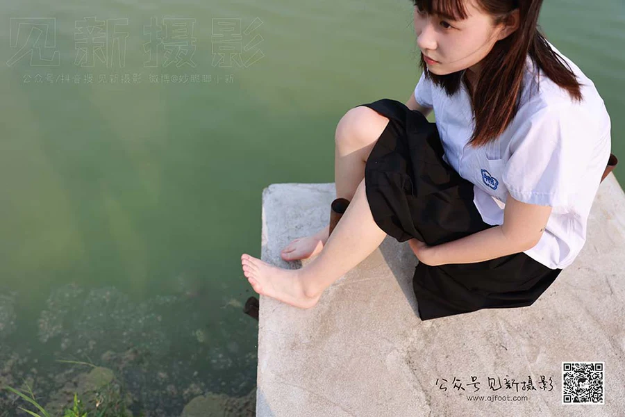 [见新摄影]NO.011 校园少女风 椰子鞋 潇潇 JXSY见新摄影-第1张