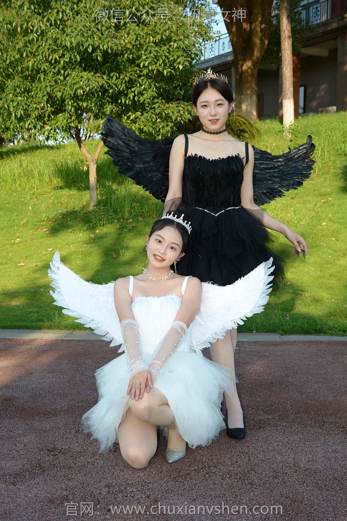 初夏女神 NO.222 双双、环环 黑白天使 CXNS初夏女神-第1张