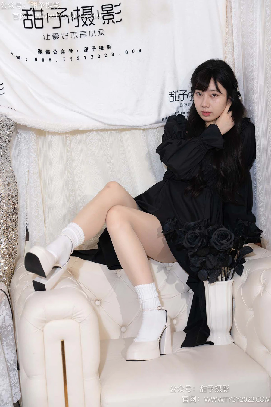 甜予摄影 NO.034 鱼鱼-高跟鞋、白棉袜、肉丝 TYSY甜予摄影-第1张