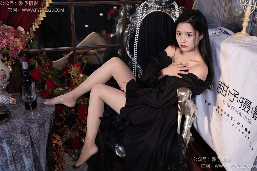 甜予摄影 NO.032 澜澜-皮鞋、白棉袜、肉丝 TYSY甜予摄影-第2张
