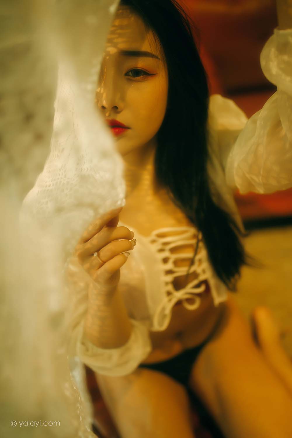 [YALAYI雅拉伊]2021.05.31 NO.802 魂萦梦牵 优优 YALAYI雅拉伊-第2张