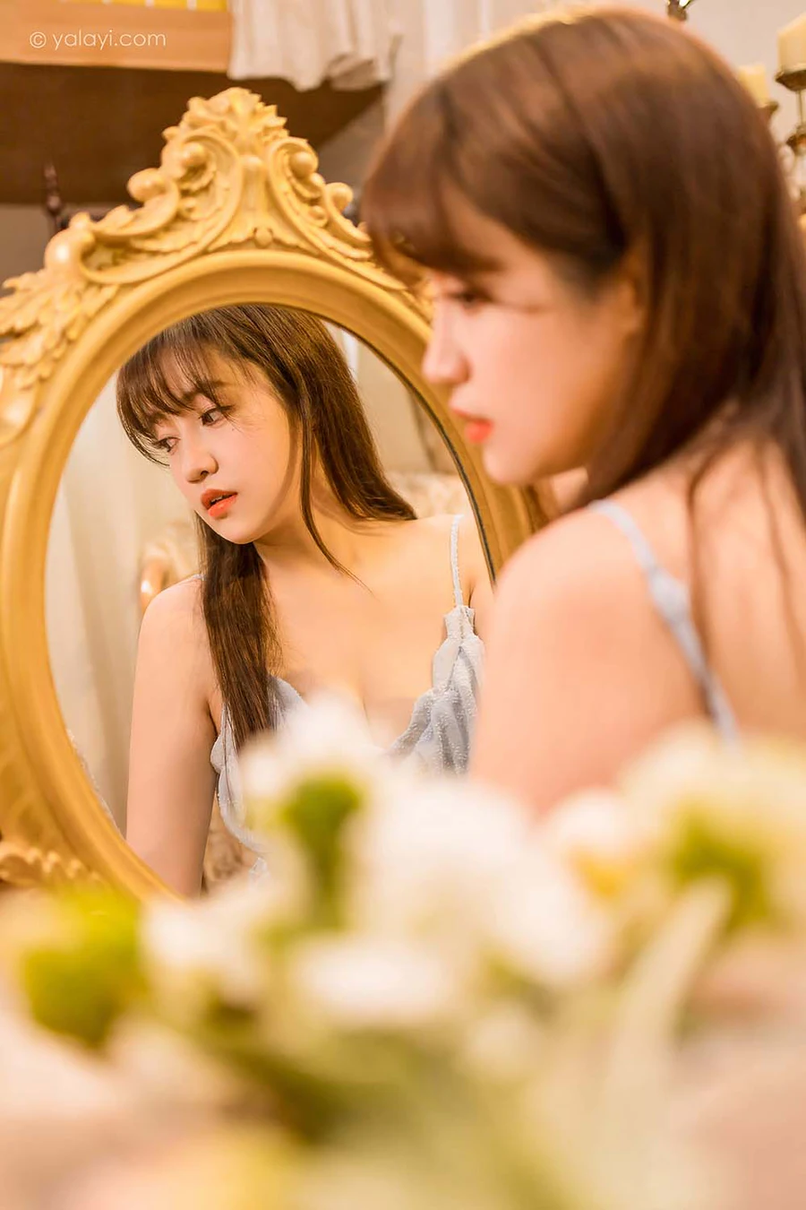 [YALAYI雅拉伊]2022.12.30 NO.995 蓝色妖姬 虞艺 YALAYI雅拉伊-第1张