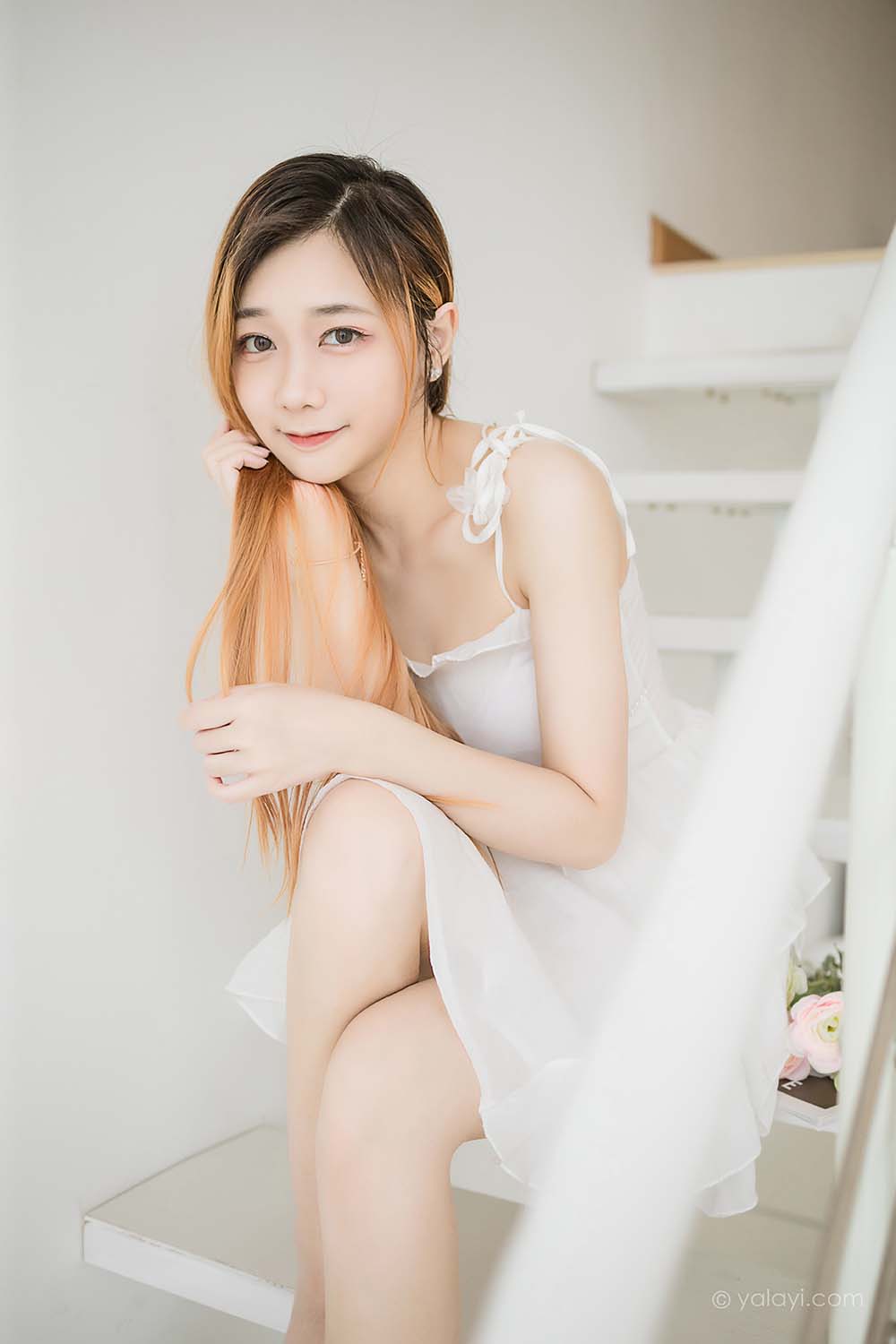 [YALAYI雅拉伊]2022.12.03 NO.989 白衣丽人 夜夜 YALAYI雅拉伊-第2张