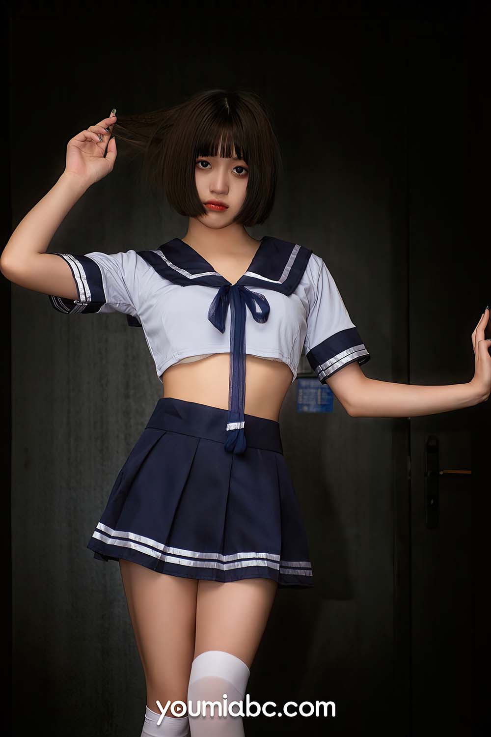 [YouMi尤蜜]2021.07.19 放学等我 萌萌 YouMei尤美-第1张
